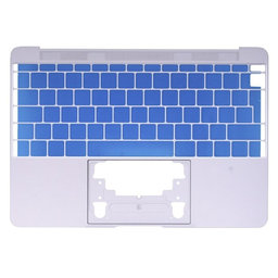 Apple MacBook 12" A1534 (Early 2015) - Felső Billentyűzet Keret UK (Silver)