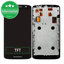 Motorola Moto X Play XT1562 - LCD Kijelző + Érintőüveg + Keret (Black) TFT