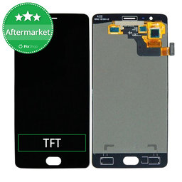 OnePlus 3T - LCD Kijelző + Érintőüveg (Black) TFT