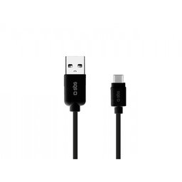 SBS - USB-C / USB Kábel (1.5m), fekete