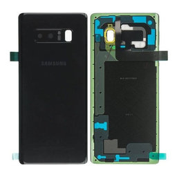 Samsung Galaxy Note 8 N950FD - Akkumulátor Fedőlap (Midnight Black) - GH82-14985A Genuine Service Pack