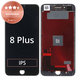 Apple iPhone 8 Plus - LCD Kijelző + Érintőüveg + Keret (Black) Refurbished