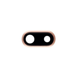 Apple iPhone 8 Plus - Visszapillantó Üveg Kerettel (Gold)