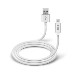 SBS - Micro-USB / USB Kábel (1m), fehér