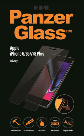 PanzerGlass - Edzett Üveg Privacy Standard Fit - iPhone 6 Plus, 6s Plus, 7 Plus és 8 Plus, transparent