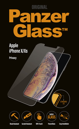 PanzerGlass - Edzett Üveg Privacy Standard Fit - iPhone X, XS és 11 Pro, átlátszó