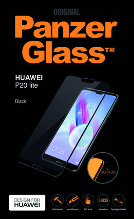 PanzerGlass - edzett üveg Edge-to-Edge Huawei P20 Lite készülékhez, fekete