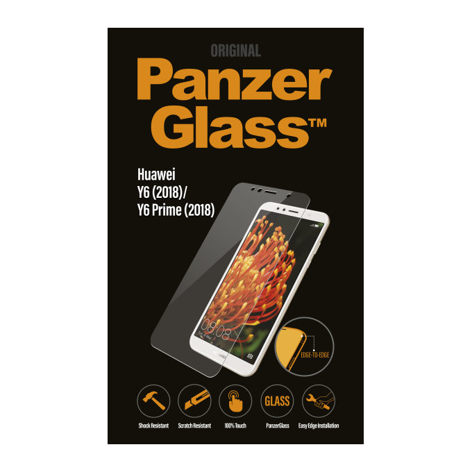 PanzerGlass - edzett üveg a Huawei Y6 (2018) készülékhez, tiszta