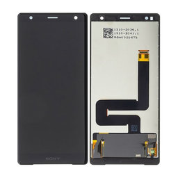 Sony Xperia XZ2 - LCD Kijelző + Érintőüveg (Liquid Black) - 1313-1155 Genuine Service Pack