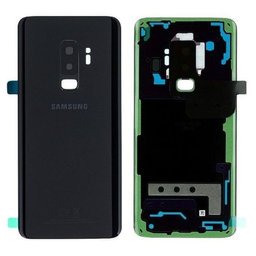 Samsung Galaxy S9 Plus G965F - Akkumulátor Fedőlap (Midnight Black) - GH82-15660A, GH82-15652A Genuine Service Pack