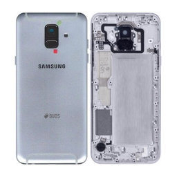 Samsung Galaxy A6 A600 (2018) - Akkumulátor Fedőlap (Gray) - GH82-16423B Genuine Service Pack