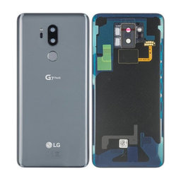 LG G710EM G7 ThinQ - Akkumulátor Fedőlap + Ujjlenyomat Érzékelő ujj (New Platinum Gray) - ACQ90241013 Genuine Service Pack