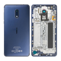 Nokia 6 - Akkumulátor Fedőlap (Tempered Blue) - 20PLELW0016 Genuine Service Pack