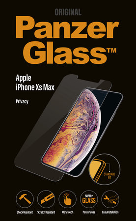 PanzerGlass - Edzett Üveg Privacy Standard Fit - iPhone XS Max és 11 Pro Max, transparent