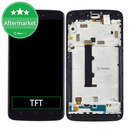 Motorola Moto C XT1754 - LCD Kijelző + Érintőüveg + Keret (Gray) TFT