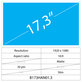 17.3 LCD Slim Matt 30 pin Full HD
