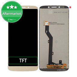 Motorola Moto E5 XT1944 - LCD Kijelző + Érintőüveg (Gold) TFT