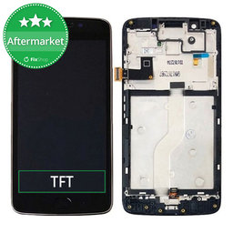 Motorola Moto G5 XT1676 - LCD Kijelző + Érintőüveg + Keret (Black) TFT