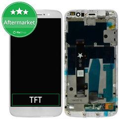 Motorola Moto M XT1663 - LCD Kijelző + Érintőüveg + Keret (Grey) TFT