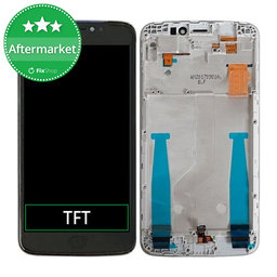 Motorola Moto E4 Plus XT1771 - LCD Kijelző + Érintőüveg + Keret (Gray) TFT