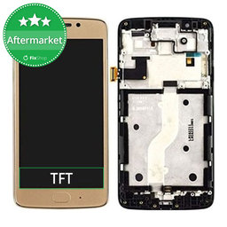 Motorola Moto G5 Plus - LCD Kijelző + Érintőüveg + Keret (Gold) TFT
