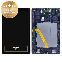 Samsung Galaxy Tab A 10.5 T590, T595 - LCD Kijelző + Érintőüveg + Keret (Black) - GH97-22197A Genuine Service Pack