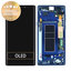 Samsung Galaxy Note 9 N960U - LCD Kijelző + Érintőüveg + Keret (Ocean Blue) - GH97-22269B, GH97-23737B, GH97-22270B Genuine Service Pack