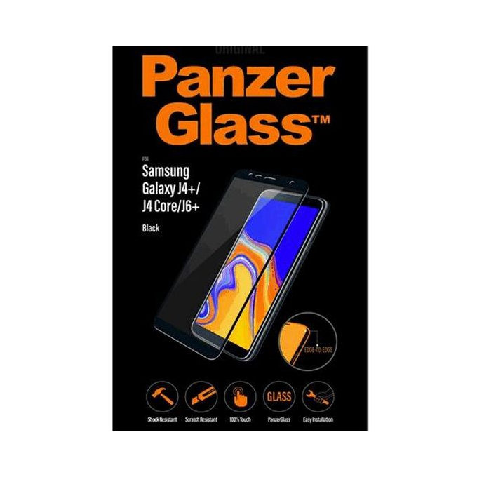 PanzerGlass - Edzett Üveg - Samsung Galaxy J4+ és J6+, fekete