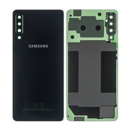 Samsung Galaxy A7 A750F (2018) - Akkumulátor Fedőlap (Black) - GH82-17829A, GH82-17833A Genuine Service Pack