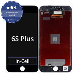 Apple iPhone 6S Plus - LCD Kijelző + Érintőüveg + Keret (Black) In-Cell FixPremium