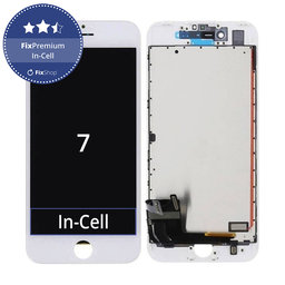 Apple iPhone 7 - LCD Kijelző + Érintőüveg + Keret (White) In-Cell FixPremium