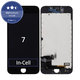 Kijelző In-Cell iPhone 7, Black, Érintőüveg kerettel, FixPremium