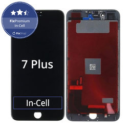 Apple iPhone 7 Plus - LCD Kijelző + Érintőüveg + Keret (Black) In-Cell FixPremium