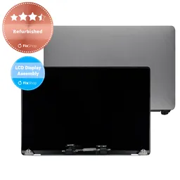 Apple MacBook Pro 15" A1707 (Late 2016 - Mid 2017) - LCD Kijelző + Előlapi Üveg + Fedőlap (Space Gray) Refurbished