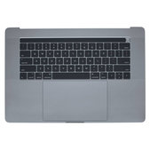 Apple MacBook Pro 15" A1707 (Late 2016 - Mid 2017) - Felső Billentyűzet Keret + Billentyűzet US + Mikrofon + Trackpad + Hangszórók