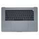 Apple MacBook Pro 15" A1707 (Late 2016 - Mid 2017) - Felső Billentyűzet Keret + Billentyűzet US + Mikrofon + Trackpad + Hangszórók