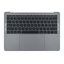 Apple MacBook Pro 13" A1708 (Late 2016 - Mid 2017) - Felső Keret Billentyűzet + Billentyűzet US + Mikrofon + Trackpad + Hangszórók (Space Gray)