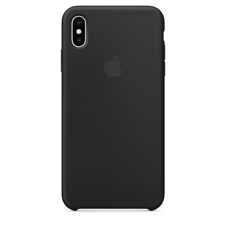 Apple - Szilikon tok iPhone XS Max, (fekete)