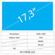 17.3 LCD Fat Matt 40 pin HD+