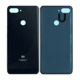 Xiaomi Mi 8 Lite - Akkumulátor Fedőlap (Midnight Black)