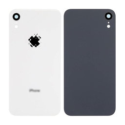 Apple iPhone XR - Hátsó Ház Üveg + Hátlapi Kameralencse Üveg (White)