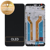 Asus Zenfone Max Pro ZB602KL (X00TD) - LCD Kijelző + Érintőképernyő + Keret (Deepsea Black) - 90AX00T1-R20010 Genuine Service Pack