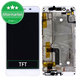 Huawei Y6 II Compact - LCD Kijelző + Érintőüveg + Keret (White) TFT