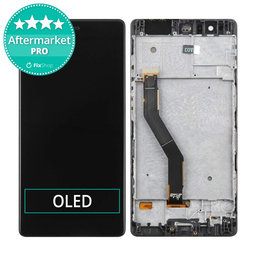 Huawei P9 Plus - LCD Kijelző + Érintőüveg + Keret (Black) OLED