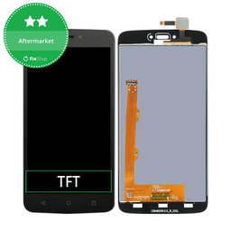 Motorola Moto C Plus XT1723 - LCD Kijelző + Érintőüveg (Black) TFT