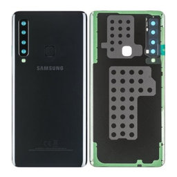 Samsung Galaxy A9 (2018) - Akkumulátor Fedőlap (Caviar Black) - GH82-18245A, GH82-18239A Genuine Service Pack