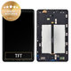 Samsung Galaxy Tab A 10.1 LTE (2016) T585, T580 - LCD Kijelző + Érintőüveg + Keret (Black) - GH97-19022A, GH97-19203A Genuine Service Pack