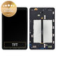 Samsung Galaxy Tab A 10.1 LTE (2016) T585, T580 - LCD Kijelző + Érintőüveg + Keret (Black) - GH97-19022A, GH97-19203A Genuine Service Pack