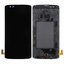 LG K8 K350N - LCD Kijelző + Érintőüveg + Keret (Black) TFT