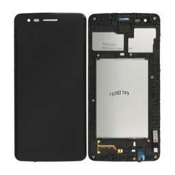 LG K8 M200N (2017) - LCD Kijelző + Érintőüveg + Keret (Black) TFT